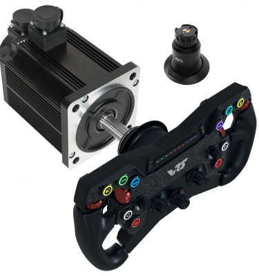 R295 Steering Wheel + uDFP20 (at 9Nm) + QR Connect Bundle | VRS DirectForce Pro